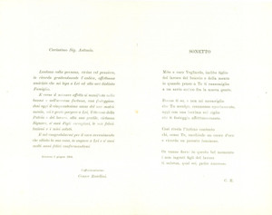 Documento originale, autentico 1904 LIVORNO Cantiere ORLANDO Nozze d oro patriota Antonio TOSI Poesia 1 Documento originale, autentico 1904 LIVORNO Cantiere ORLANDO Nozze d oro patriota Antonio TOSI Poesia 1