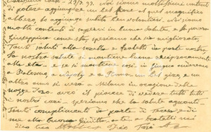 Autografo originale 1893 LIVORNO Patriota Antonio TOSI spera di poter viaggiare un po  AUTOGRAFO 1