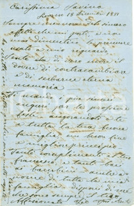 Autografo originale 1881 LIVORNO Patriota Antonio TOSI manda auguri di NATALE alla nipote AUTOGRAFO 1 Autografo originale 1881 LIVORNO Patriota Antonio TOSI manda auguri di NATALE alla nipote AUTOGRAFO 1