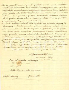Autografo originale 1899 LIVORNO Patriota Antonio TOSI sta meglio in campagna Lettera AUTOGRAFA 1 Autografo originale 1899 LIVORNO Patriota Antonio TOSI sta meglio in campagna Lettera AUTOGRAFA 1