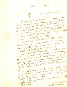 Documento originale, autentico 1846 GENOVA Avvocato Giovanni Battista DE BERNARDIS peccatore procrastinante 1