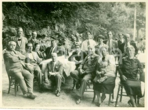 Fotografia d epoca originale 1935 INDUNO OLONA Gruppo Rionale Fascista BRANCA Ristorante GROTTE VALGANNA Foto 1