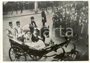 Fotografia d epoca originale 1936 AMSTERDAM Giuliana e Bernhard dei PAESI BASSI a ricevimento in loro onore 1