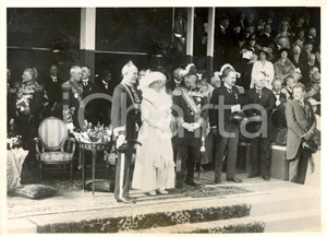 Fotografia d epoca originale 1938 OLANDA Guglielmina ed Enrico dei PAESI BASSI festeggiano 40 anni di regno 1