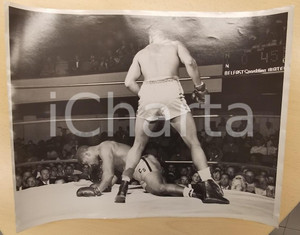 Fotografia d epoca originale 1953 SAN FRANCISCO BOXE Pugile Clifford VARGAS Albert FRAZIER Foto cm 35 x 28 1
