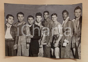 Fotografia d epoca originale 1943 SAN FRANCISCO USA BOXE Joe GALLARDO Phil ALVARADO campioni GOLDEN GLOVES 1