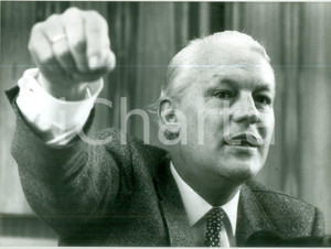 Fotografia d epoca originale 1988 BONN DE Ministro Finanze Gerhard STOLTENBERG con Otto POHL Fotografia 1