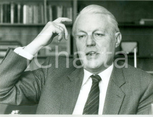 Fotografia d epoca originale 1990 ca BONN DE Gerhard STOLTENBERG Ministro Finanze CDU Fotografia 1