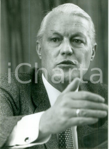 Fotografia d epoca originale 1990 ca BONN DE Gerhard STOLTENBERG a riunione di partito Fotografia 1