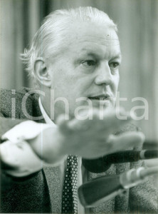 Fotografia d epoca originale 1988 BONN Gerhard STOLTENBERG Ministro delle Difesa CDU Fotografia 1