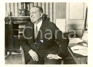 Fotografia d epoca originale 1928 ROMA Giuseppe VOLPI ministro delle finanze dimissinario Fotografia 1