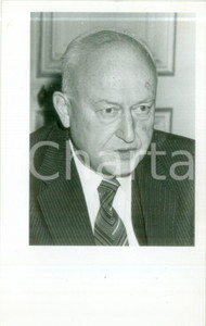 Fotografia d epoca originale 1990 ca PARIS Politico Pierre PFLIMLIN in conferenza stampa Fotografia 1