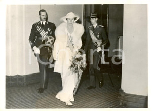 Fotografia d epoca originale 1939 Felice BORBONEPARMA Carlotta e Giovanni LUSSEMBURGO Festa Indipendenza 1 1