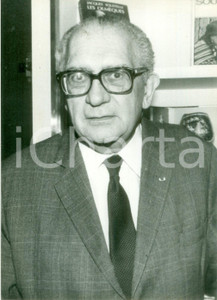 Fotografia d epoca originale 1983 PARIS Jacques SOUSTELLE eletto all AcadÃ©mie FranÃ§aise Fotografia 1