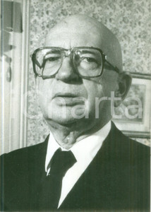 Fotografia d epoca originale 1988 PARIS Presidente Edgar FAURE ritratto in casa Fotografia 1