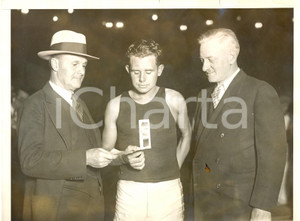 Fotografia d epoca originale 1928 NEW YORK Cross Country Derby Tex RICKARD premia Andrew PAYNE Fotografia 1