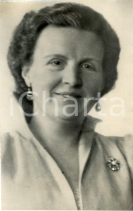 Fotografia d epoca originale 1955 ca PAESI BASSI Ritratto regina Giuliana d OLANDA Fotografia 1