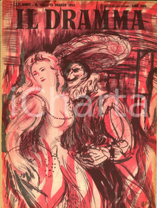 Giornale, rivista storica 1951 IL DRAMMA Michel DE GHELDERODE La morte del dottor Faust Anno XXVII n° 129 1