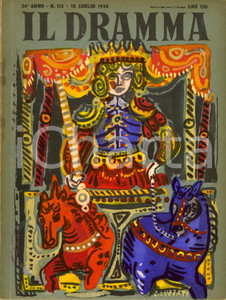 Giornale, rivista storica 1950 IL DRAMMA Jean MOGIN Noel COWARD Ill. LUZZATI Rivista Anno XXVI nÂ° 113 1