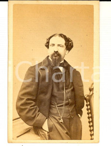 Fotografia d epoca originale 1870 ca WIEN Ritratto maschile in doppiopetto Foto Carl HERBERTH 1