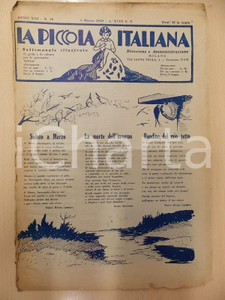 Giornale, rivista storica 1940 LA PICCOLA ITALIANA 20 Leggenda del Bucaneve Rivista DANNEGGIATA 1