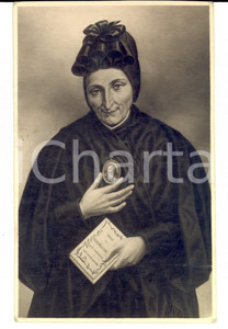 Cartolina originale da collezione 1930 ca Ritratto di santa MADDALENA DI CANOSSA Cartolina FP NV 1