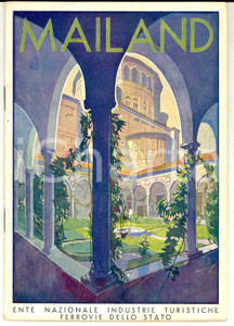 Materiale pubblicitario d’epoca 1940 ca MILANO / MAILAND Guida turistica ENIT Ferrovie dello Stato Tedesco 1