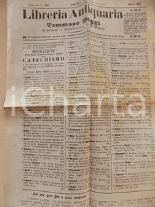 Giornale, rivista storica 1900 PISTOIA Libreria Tommaso BEGGI  Catechismo GUILLOIS Catalogo n° 168 1
