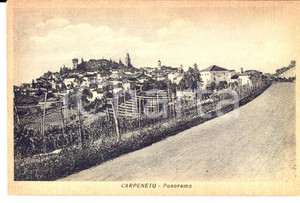 Cartolina originale da collezione 1940 ca CARPENETO AL Veduta panoramica Cartolina postale 1
