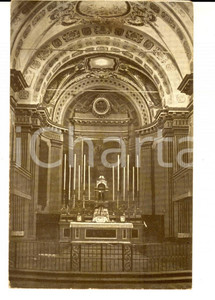 Cartolina originale da collezione 1934 MALALBERGO BO Chiesa Parrocchiale  Cappella maggiore Cartolina FP VG 1
