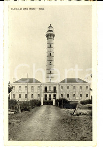 Cartolina originale da collezione 1930 ca VILA REAL DE SANTO ANTONIO PORTUGAL Farol Bilhete postal 1