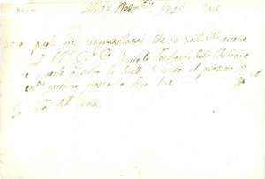 Documento originale, autentico 1796 NAVE BS Bortolo TOCCAGNI paga livelli Fattura manoscritta 1