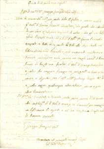 1790 COGOZZO (BS) Vincenzo AVOGADRO procuratore nella lite per ereditÃ  PICINELLI PAGINE: 4FORMATO: cm 21 x 30  CONDIZIONI: GOOD    originale e autentica 1