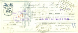 Documento originale, autentico 1940 PRATO Stabilimento fabbricazione prodotti chimici ZAMPOLI & BROGI IRIS 1