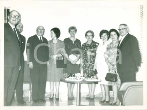 Fotografia d epoca originale 1965 MORTARA Autorità inaugurano nuova sede Banca Provinciale Lombarda 1