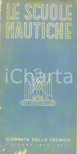 Documento originale, autentico 1940 E.N.E.M. Le scuole nautiche Opuscolo propagandistico ILLUSTRATO 1