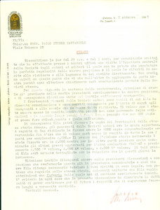 Manoscritto, lettera originale 1947 PADOVA Casa Editrice CEDAM perfettamente in regola con diritti d autore 1