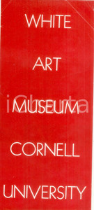 Materiale pubblicitario d’epoca 1970 ca ITHACA, USA White Art Museum CORNELL UNIVERSITY Opuscolo ILLUSTRATO 1
