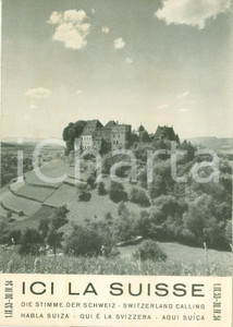 Materiale pubblicitario d’epoca 19531954 SVIZZERA Programmazione estera della Radio Svizzera ILLUSTRATO 1