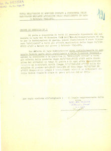 Documento originale, autentico 1943 MILANO WW2 Maestranze SocietÃ  Anonima MEZZERA civilmente mobilitate 1