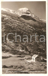 Cartolina originale da collezione 1927 LAGO DI FEDAIA Panorama  Timbro Guida Alpina Antonio IORI Cartolina FP NV 1