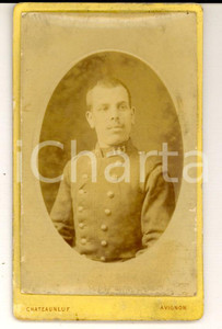 1890 ca AVIGNONE (F) Ufficiale 141° reggimento fanteria *CHATEAUNEUF DANNEGGIATA