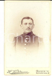Fotografia d epoca originale 1915 ca BOCHUM Ritratto di ufficiale di fanteria Foto KUHLMANN 1