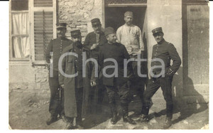 Fotografia d epoca originale 1915 ca FRANCE Soldats du 15e rÃ©giment infanterie devant une maison Photo 1