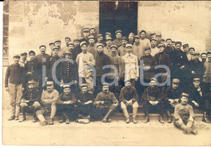 Fotografia d epoca originale 1917 WW1 PARIS F Foto di gruppo soldati del 22Â° reggimento fanteria 1