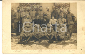 Fotografia d epoca originale 1917 BORNEL FRANCE Sousofficiers 6e Rgt ARTILLERIE 115e battÃ©rie Photo 1