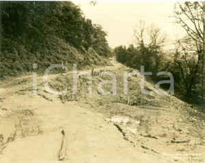 Fotografia d epoca originale 1933 FAYETTE COUNTY, PENNSYLVANIA USA Frane e smottamenti sull autostrada 1