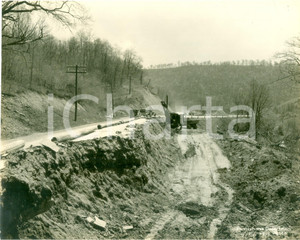 Fotografia d epoca originale 1934 FAYETTE COUNTY, PENNSYLVANIA USA Impresa DONORA CONSTRUCTION ruspa BUCYRUS 1
