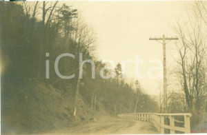 Fotografia d epoca originale 1910 JUNIATA, PENNSYLVANIA USA La strada rurale dopo i lavori FOTOGRAFIA 1