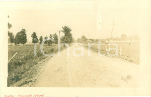 Fotografia d epoca originale 1907 CANTON, PENNSYLVANIA USA Scorcio di TOWANDA ROAD dopo i lavori Fotografia 1